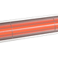Infrared Patio heater with glowing elements on a white background