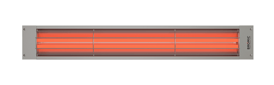 Infrared heater with glowing orange elements on a white background