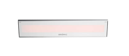 White Bromic Platinum electric patio heater displayed on a white background.