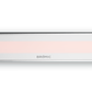 White Bromic Platinum electric patio heater on white background
