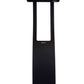 Black outdoor patio heater on a white background