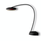Modern Black Outdoor Patio Heater on a white background