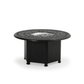 The Hampton Outdoor Aluminum 48" Round Fire Pit, Displayed with the lid off, on a white background