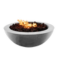The Venecia Concrete Fire Bowl 02 Displayed in the Natural Concrete color option, on a white background.