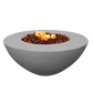 The Venecia Concrete Fire Bowl, Displayed in the Natural Concrete color option, on a white background.